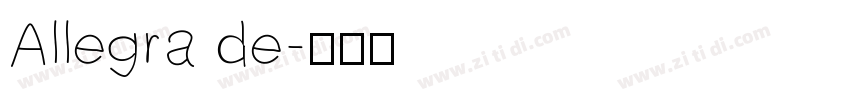 Allegra de字体转换